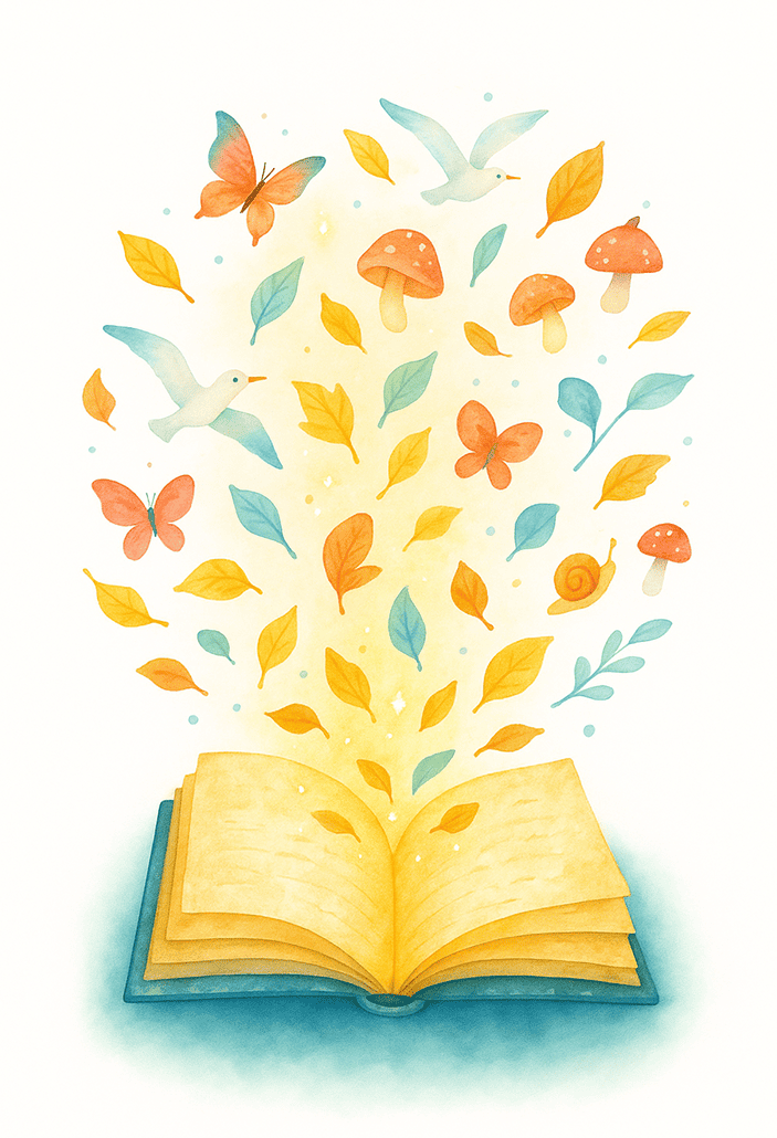 book with butterfly image